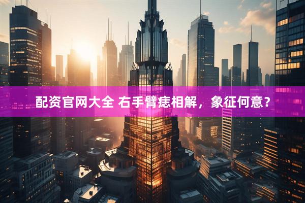 配资官网大全 右手臂痣相解，象征何意？